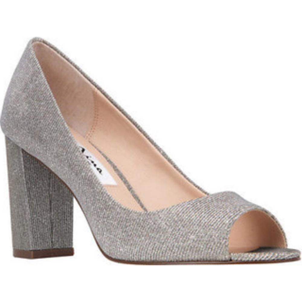 NINA Peep Toe Glitter Pump - Picture 2 of 8